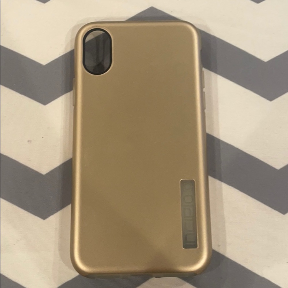 Incipio Gold & Clear IPhone X case